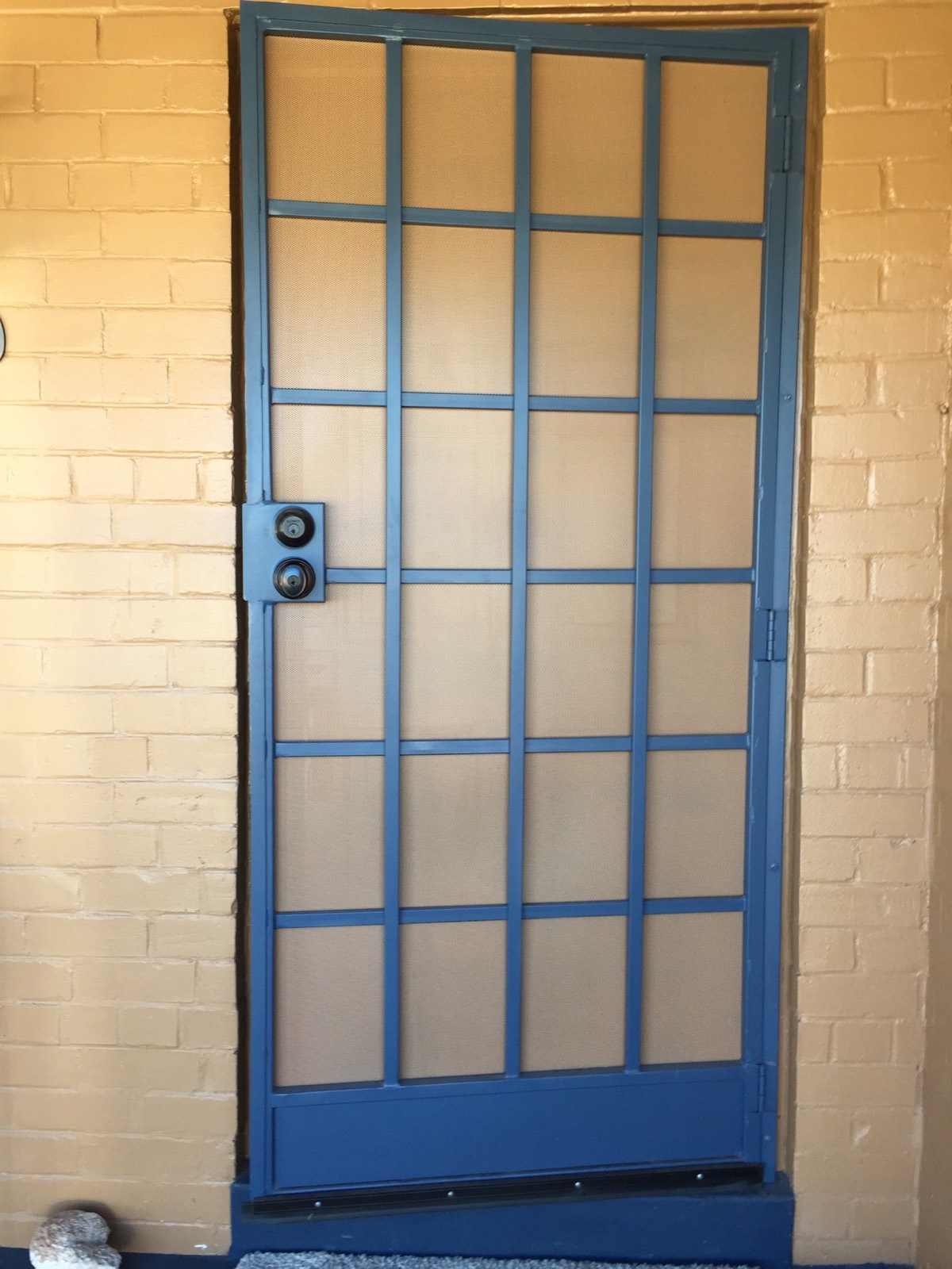 Custom iron security door