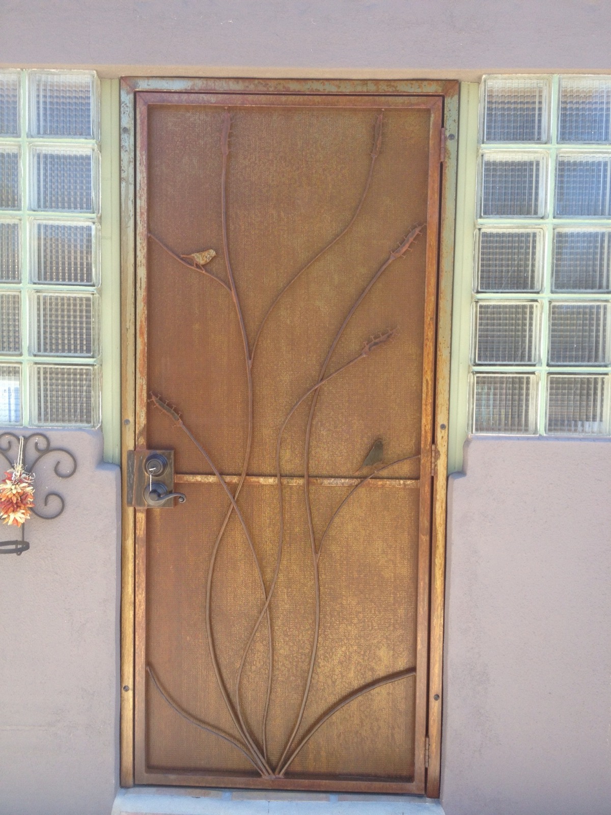 Custom iron door