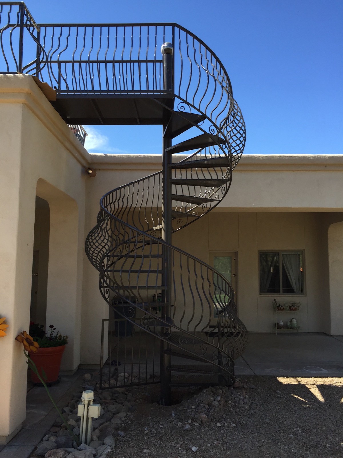 Custom steel staircase